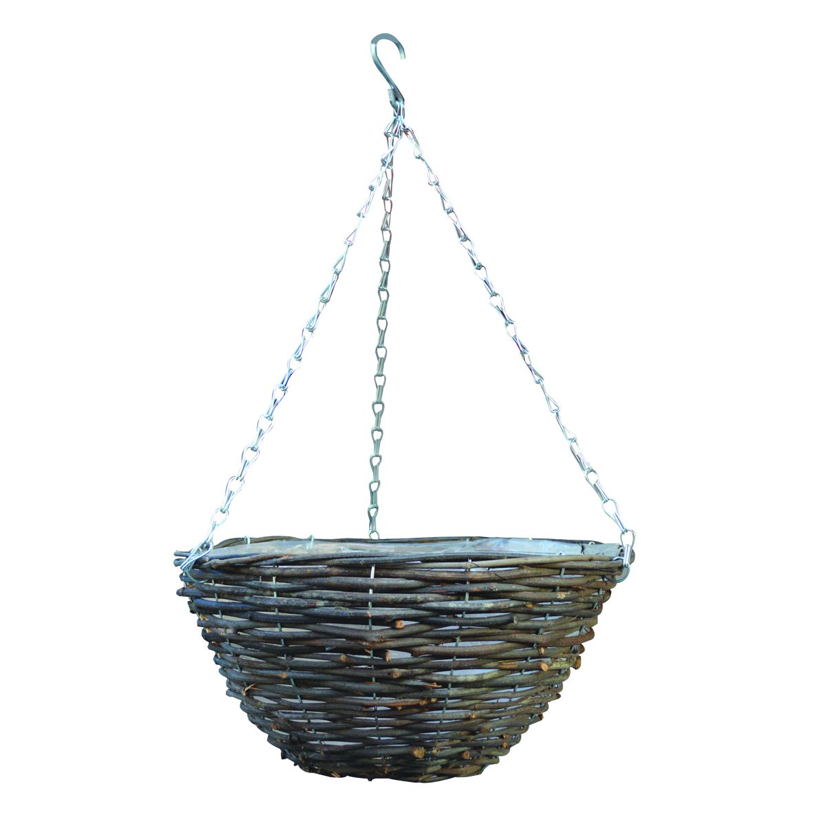 12" BLACK RATTAN BASKET (x20)