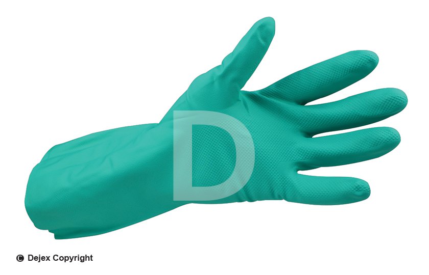 NITRILE GAUNTLET GLOVES LARGE 10